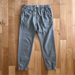 Marine Layer Womens Slim Fit Green Joggers Elastic Drawstring Waist Mid Rise M